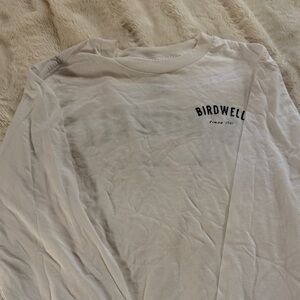 Birdwell Men's White Long Sleeve Tee size small